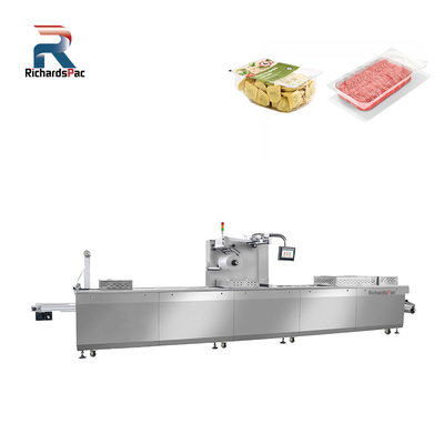 Food Thermoforming Modified Atmosphere Packaging Machine For Sandwich Meatball Bacon Meat Slice