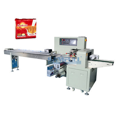 Machine de conditionnement complètement automatique d'oreiller de machine à emballer de la pâte de biscuit